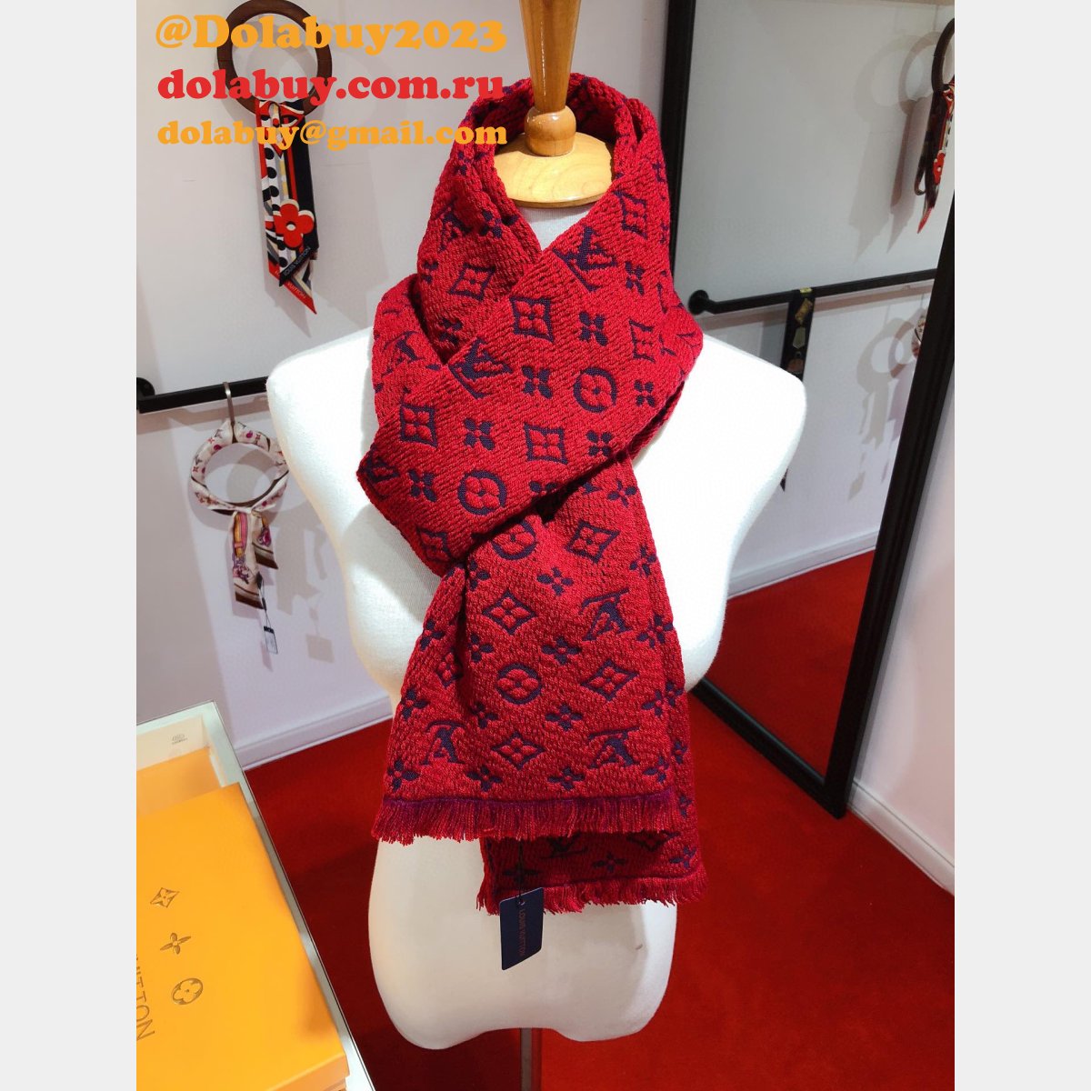 Luxury Fashion LV Winter Cashmere Scarf