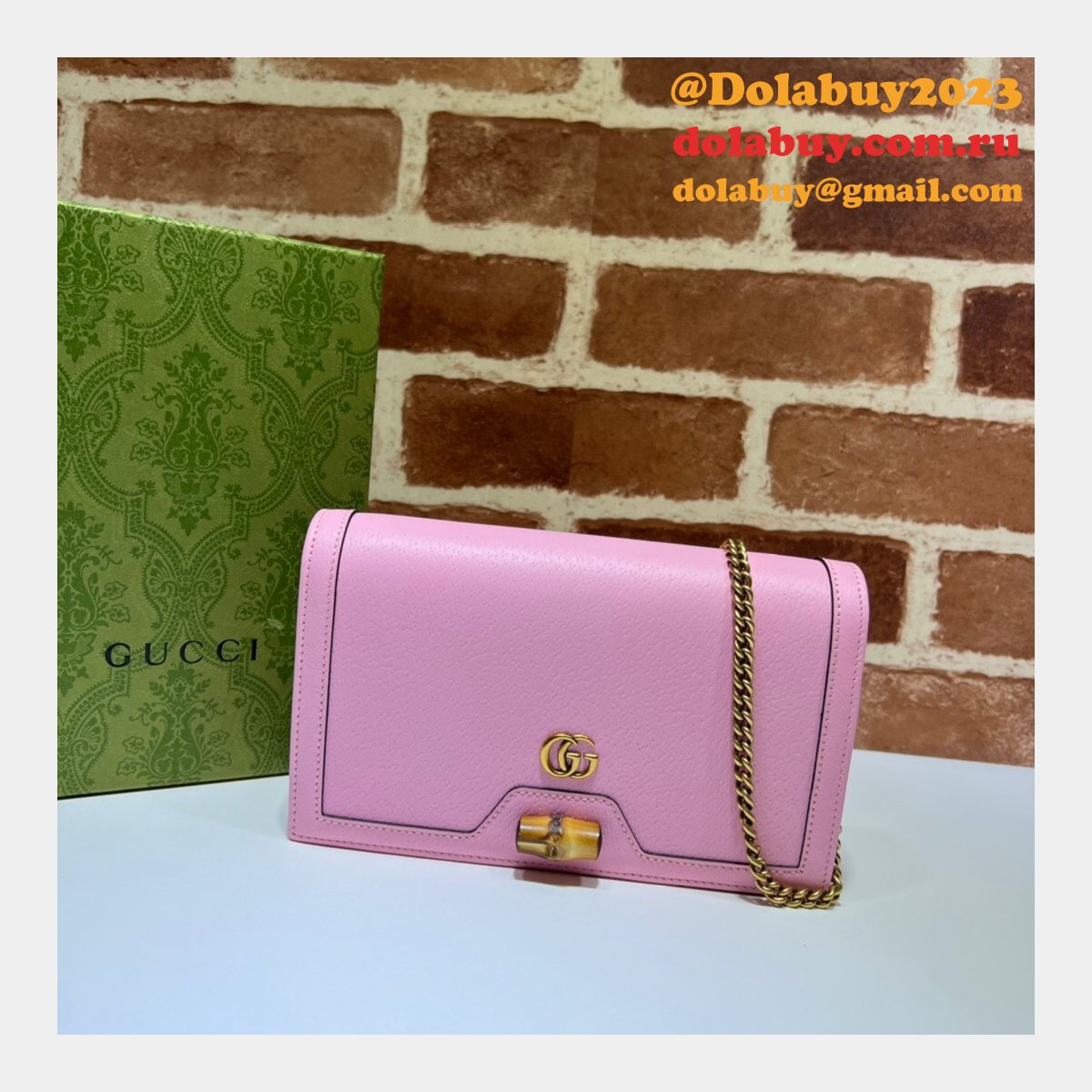 the G*u*i best diana replicas bag with bamboo 696817