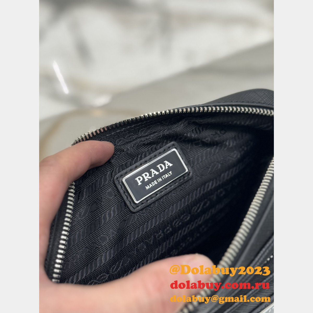Best Replica Prada Saffiano men Camera bag