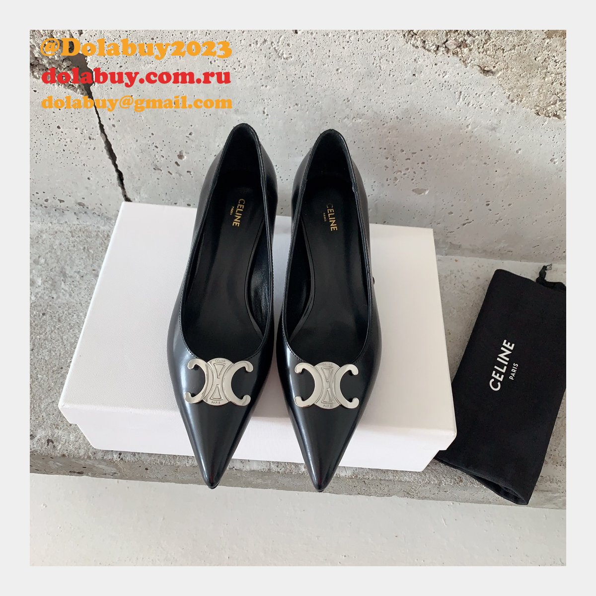 High Quality Luxury Celine high heel shoes