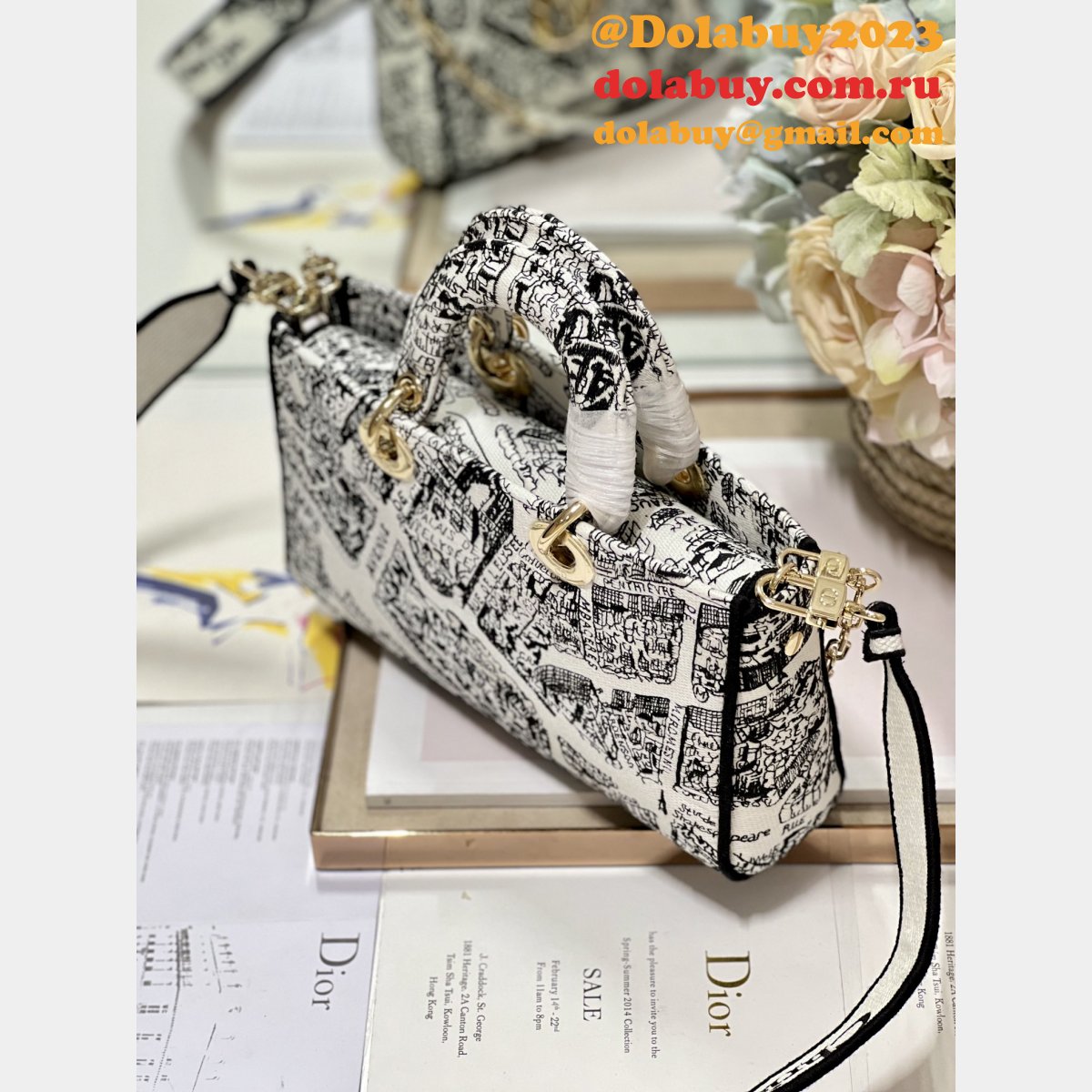 Quality AAA Christian Dior Lady Dior 26cm Replica Bag