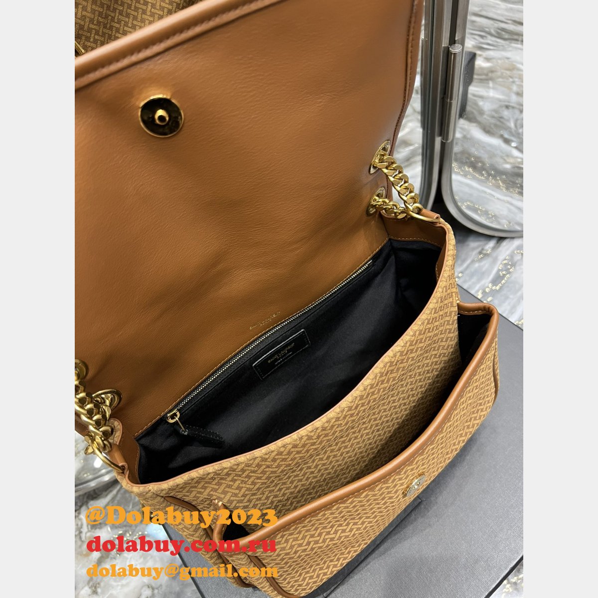 Saint Laurent 633158 Replica Designer NIKI Crinkled Vintage Leather