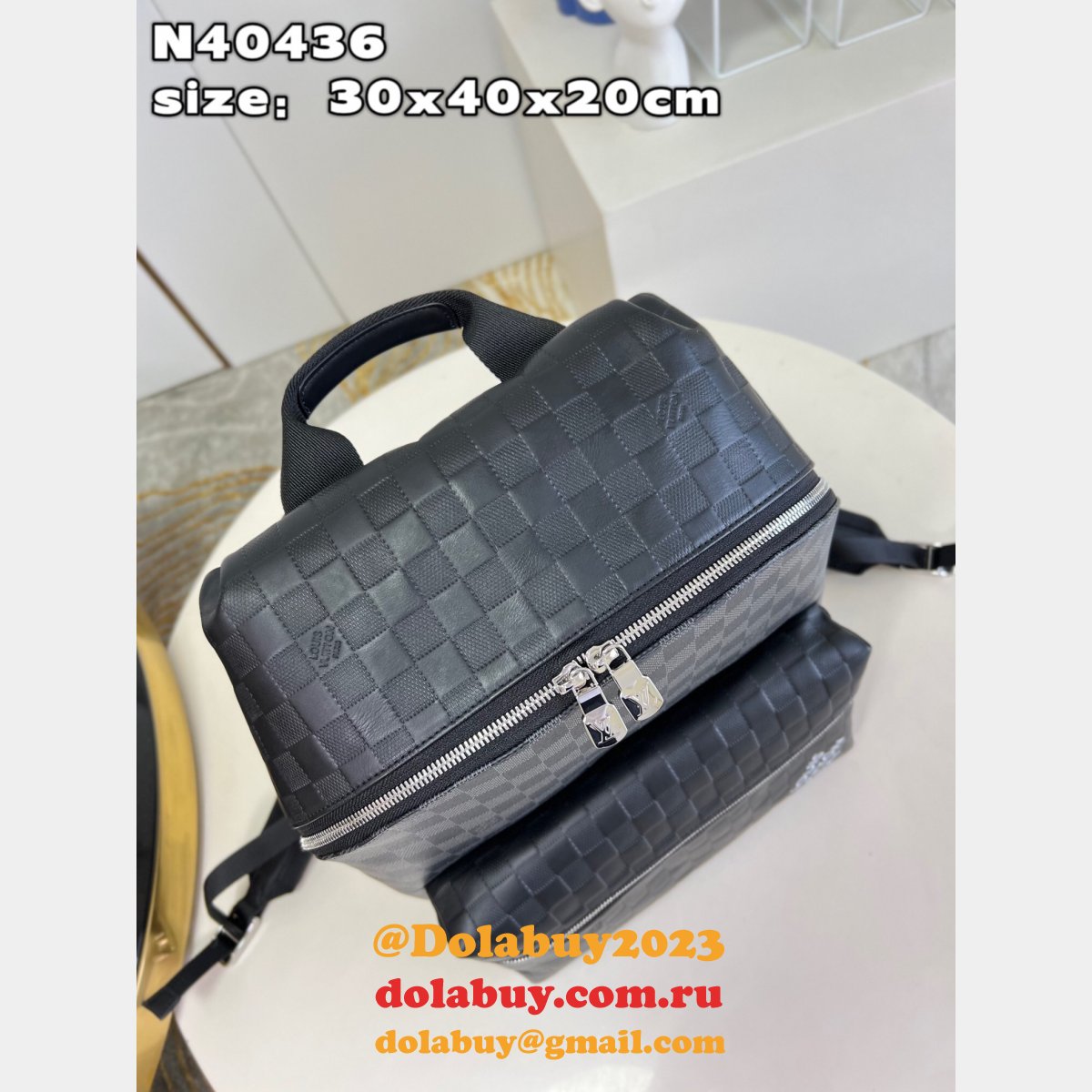 Copy Louis Vuitton Discovery Backpack N40436 Damier Infini Men