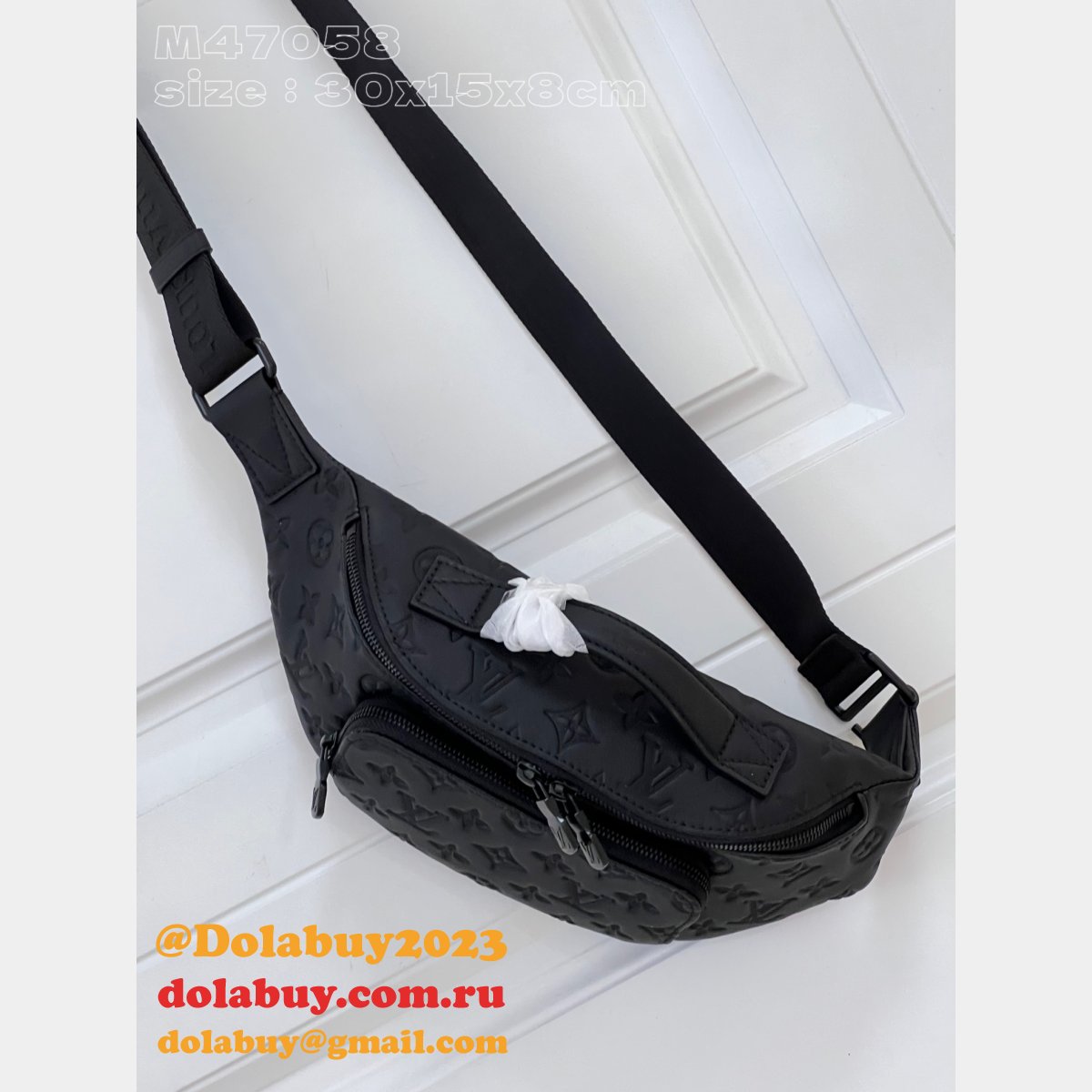 Rush Bumbag Belts M47058 Black Louis Vuitton Copy Shoulder Bags