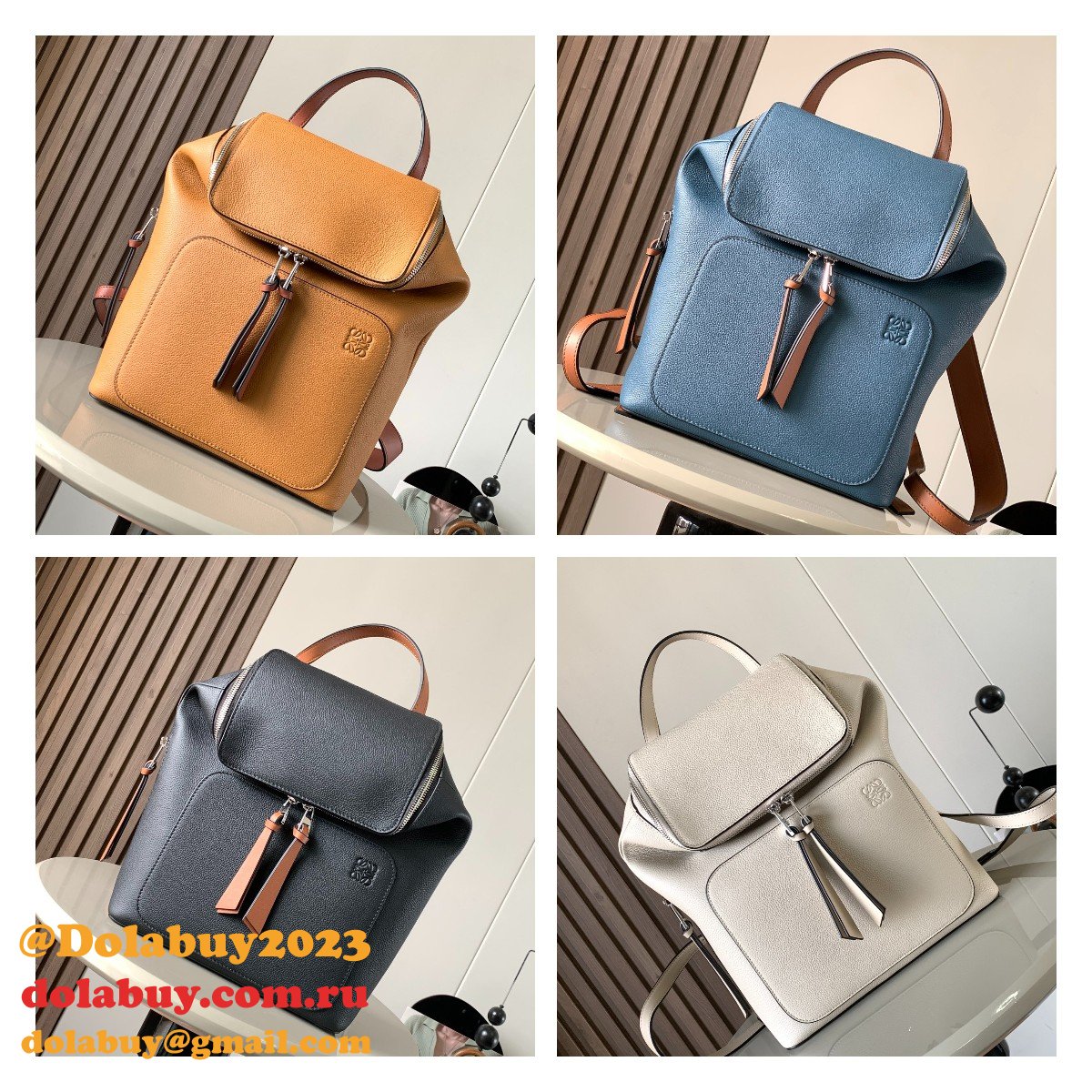 Top Quality loewe Goya mini backpack grained calfskin 9040