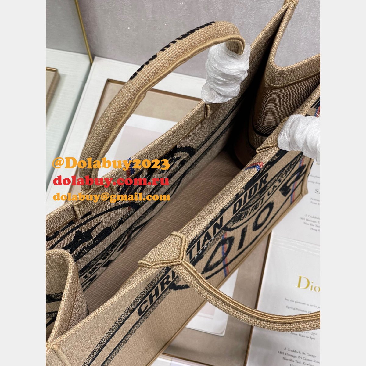 Copy replica CD Book Tote  handbags sell Online