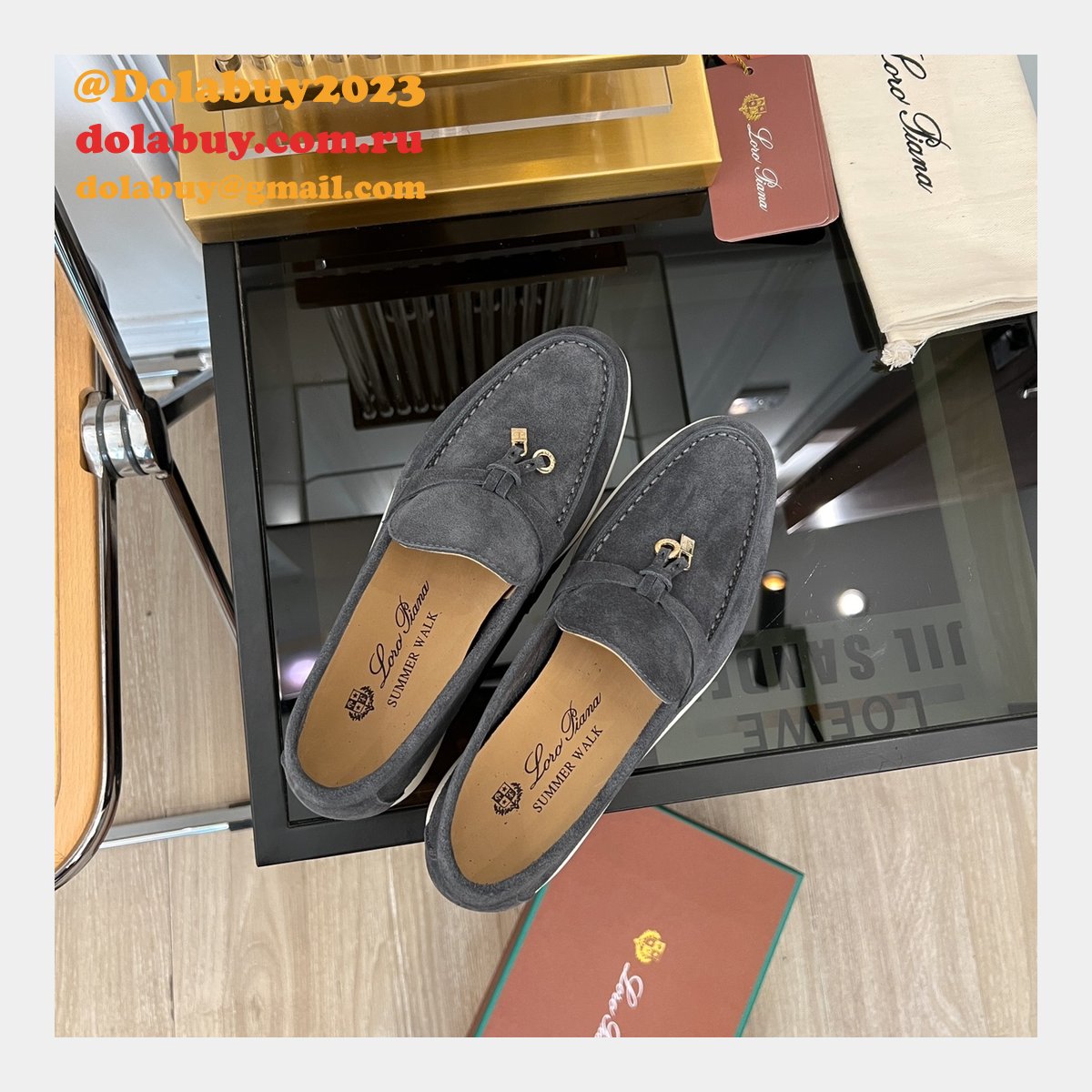 First Copy Loro Piana Replica 2023 Retro Casual Shoes