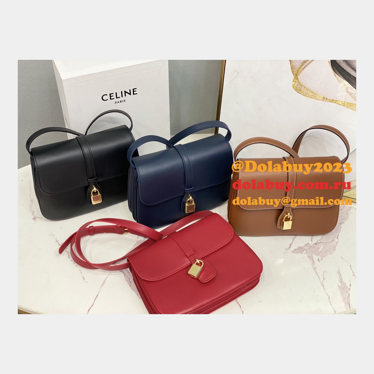 Dolabuy Replica Celine Tabou Smooth Calfskin Shoulder 196853 Bags