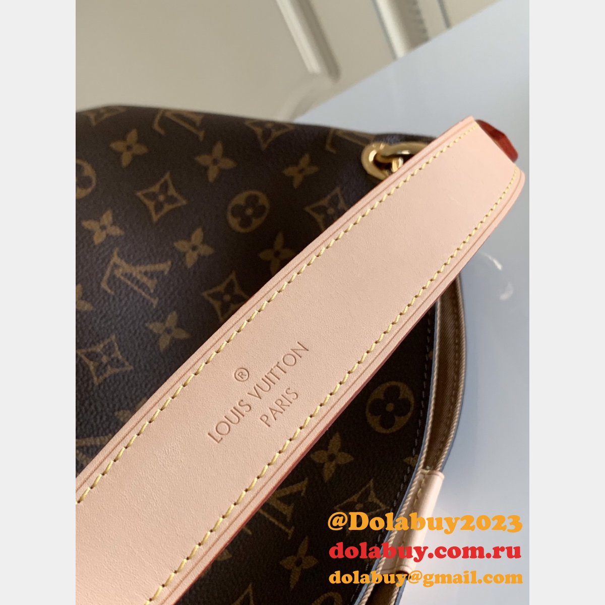Wholesale Louis Vuitton N43701 Top Replica Monogram Shopping Cabas Bag Tote