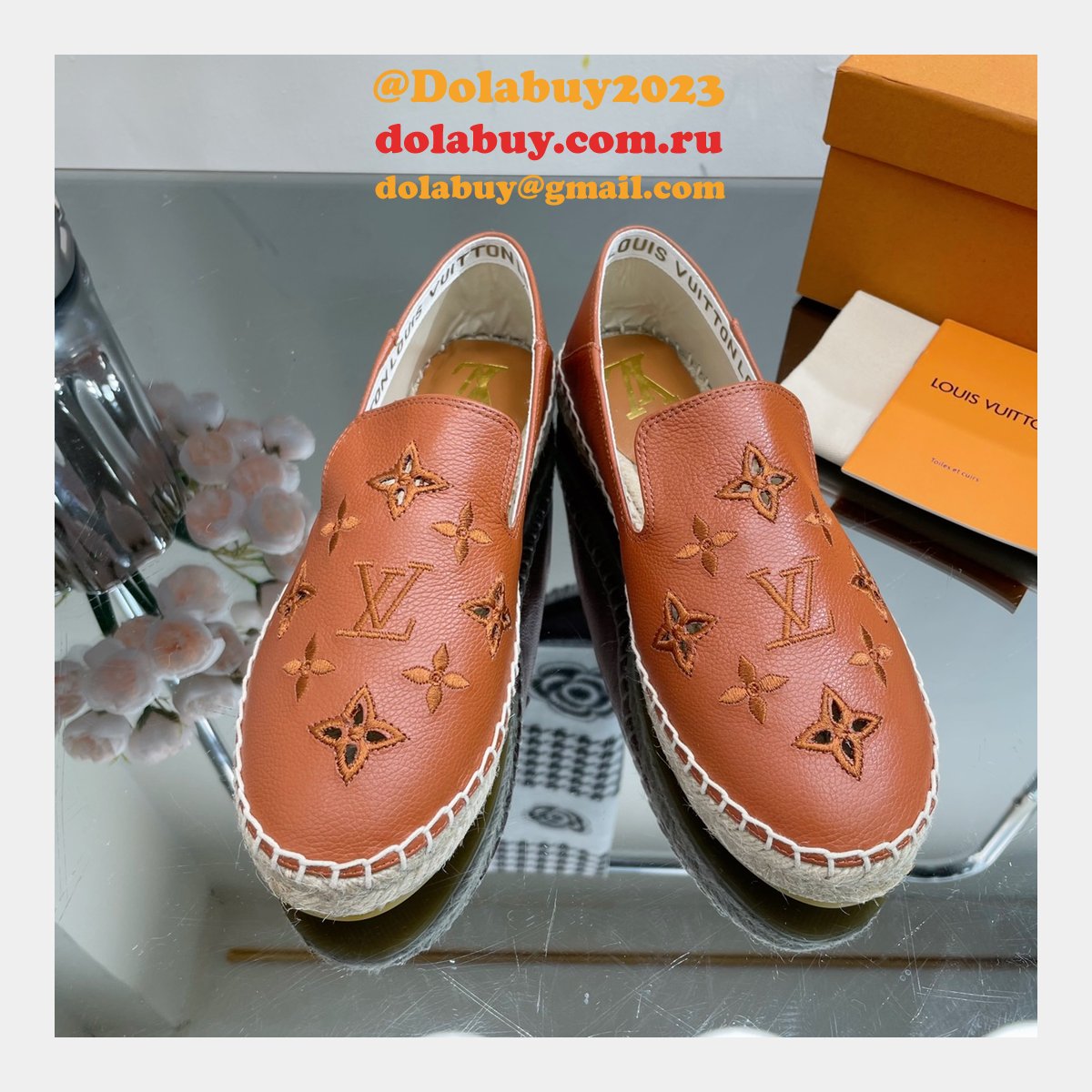 Inspired LOUIS VUITTON S FASHION ESPADRILLES men shoes