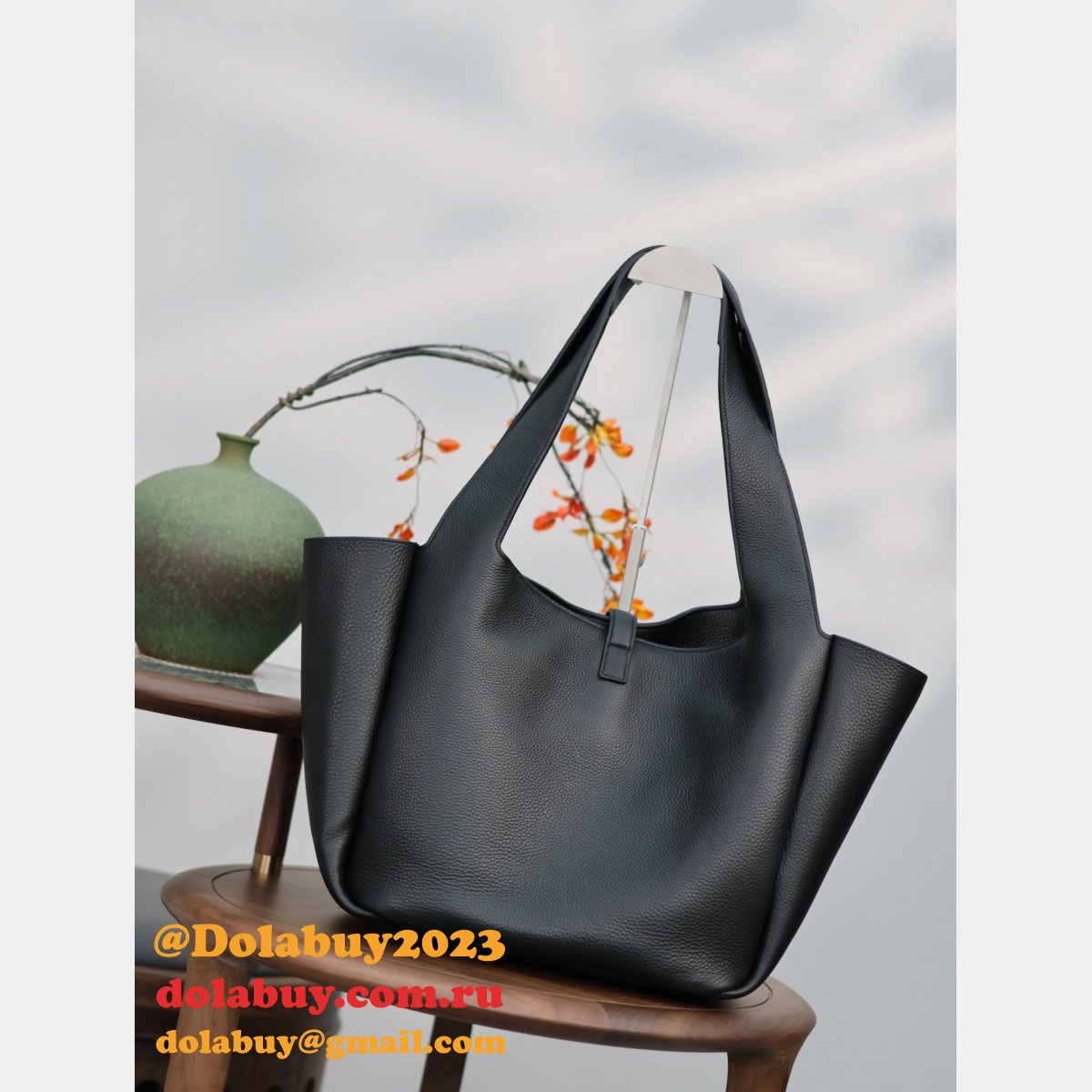 Replica Bea Yves Saint Laurent Hobo 763435 Black Designer Handbag