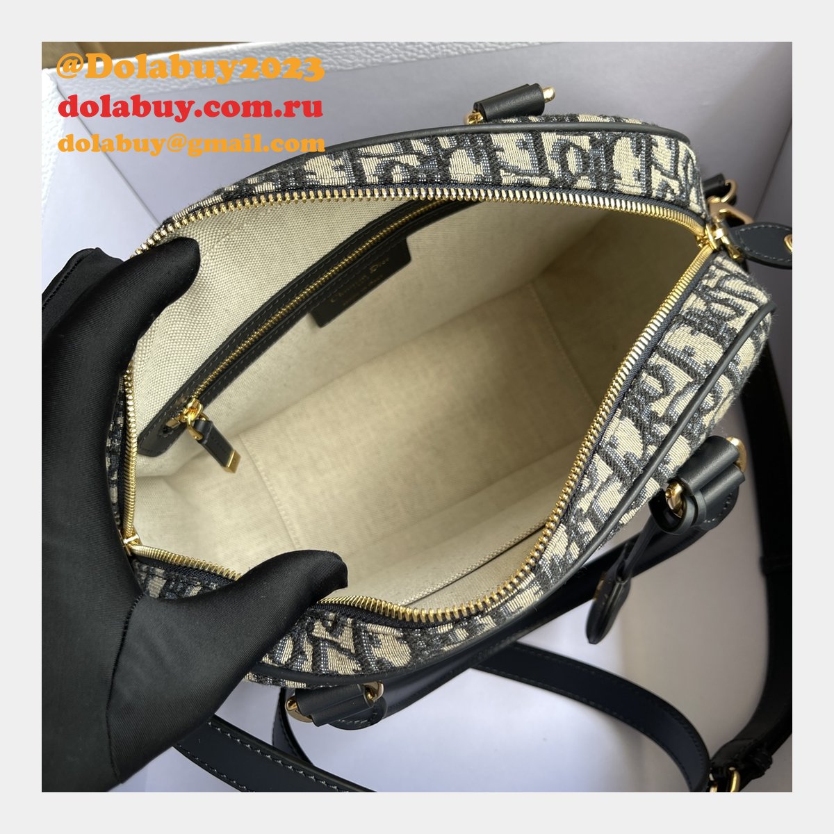 Top Quality Dior D-VIbe Bowling Bag Medium/Large