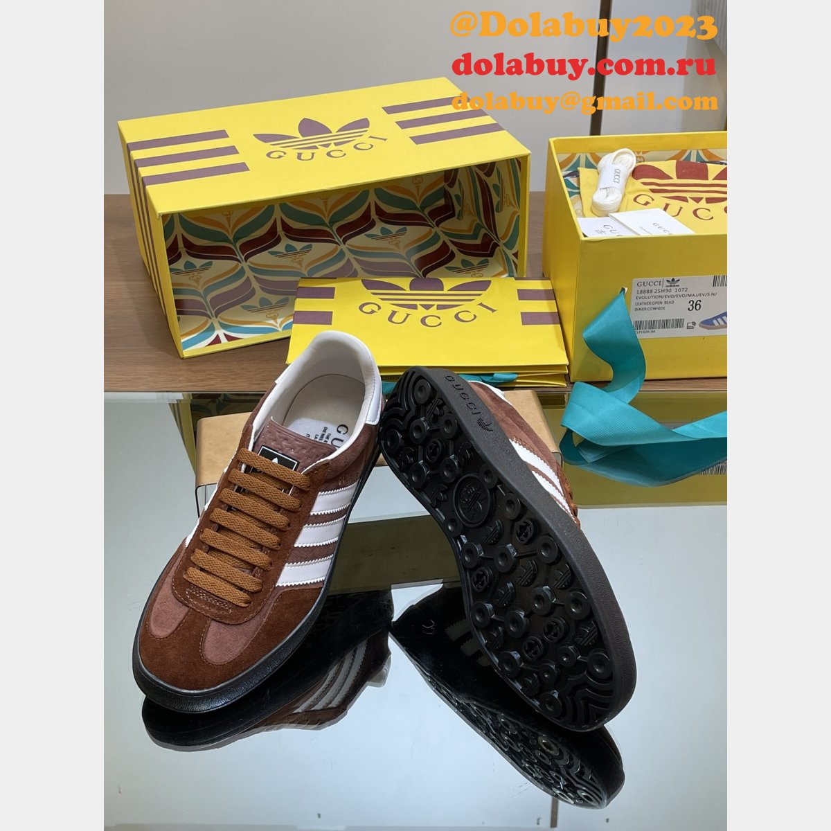 top quality G*u*i & adidas couple sneakers 2024