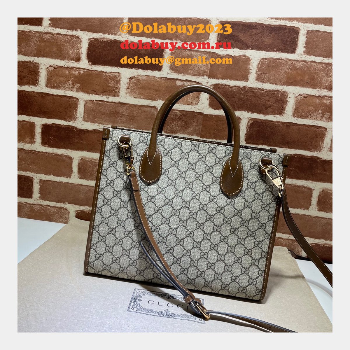 replica G*u*i beige gg small tote 659983 bag