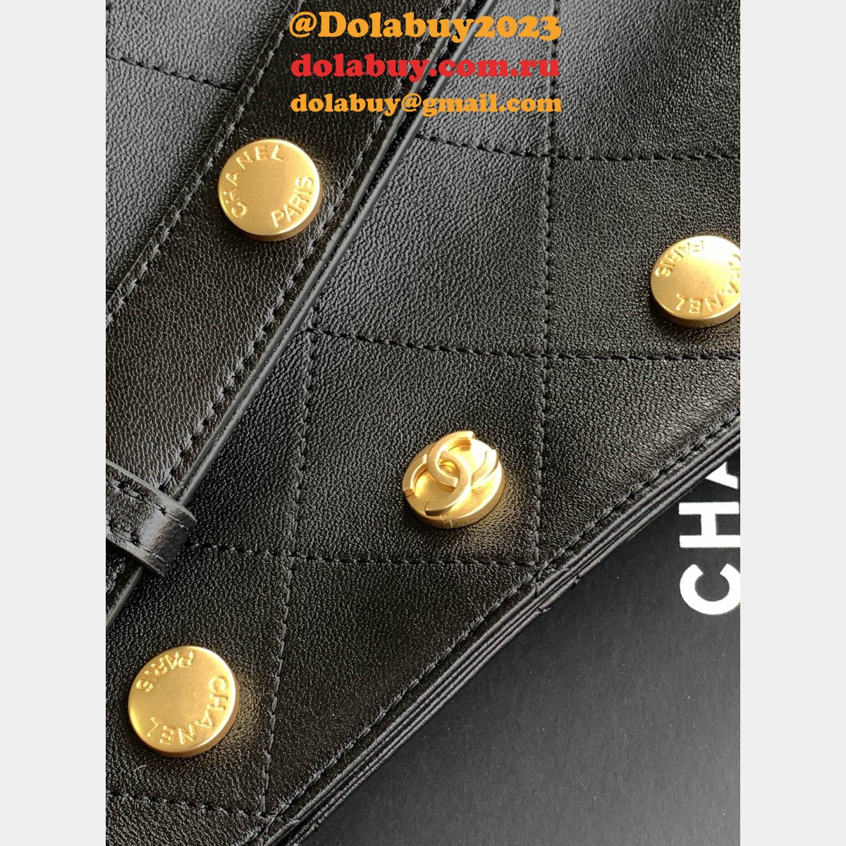 Replica AS5406 Spring-Summer 2025 Large Bucket Black Bag