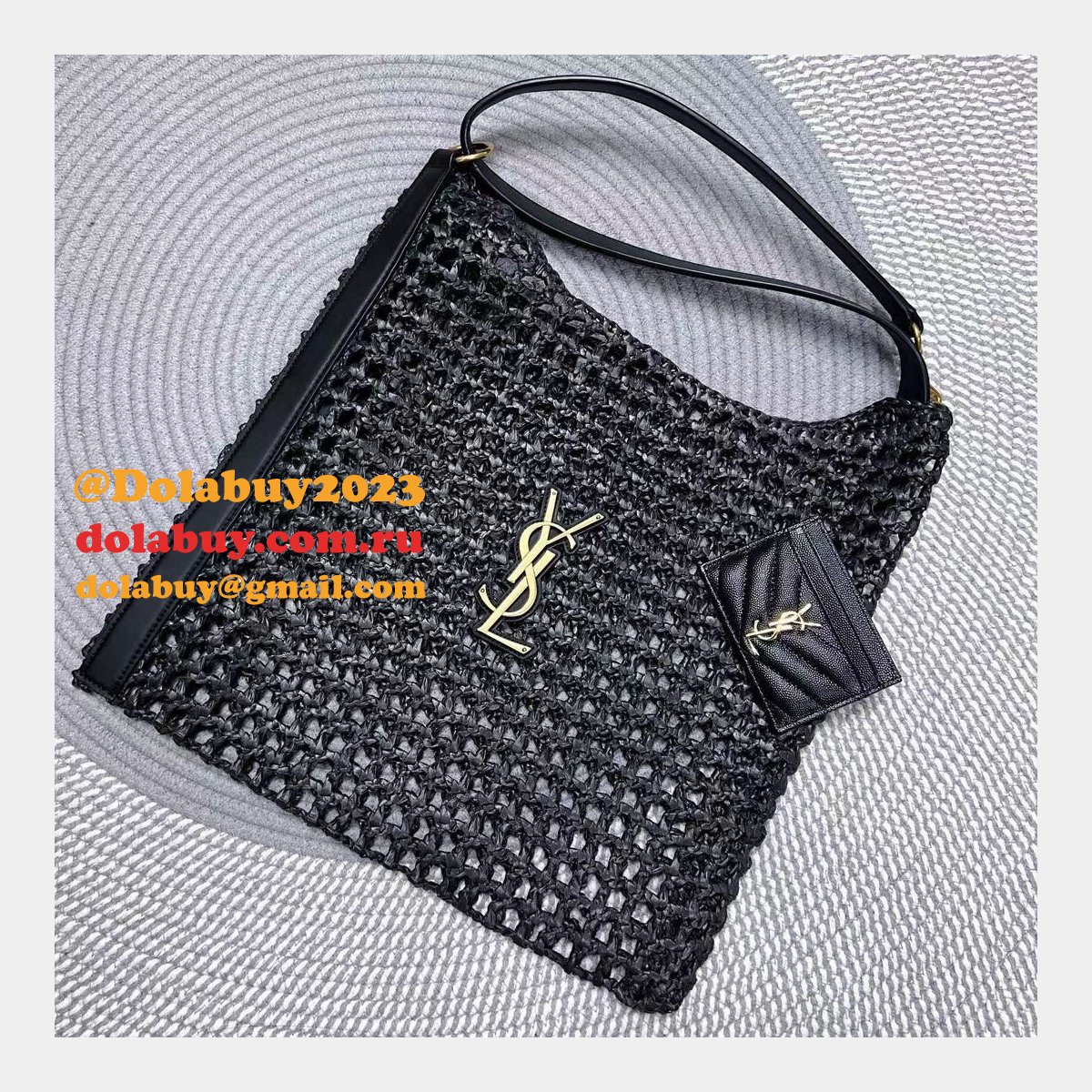 Replica Saint laurent Oxalis Shoulder Raffia Macramé 781289 Bag