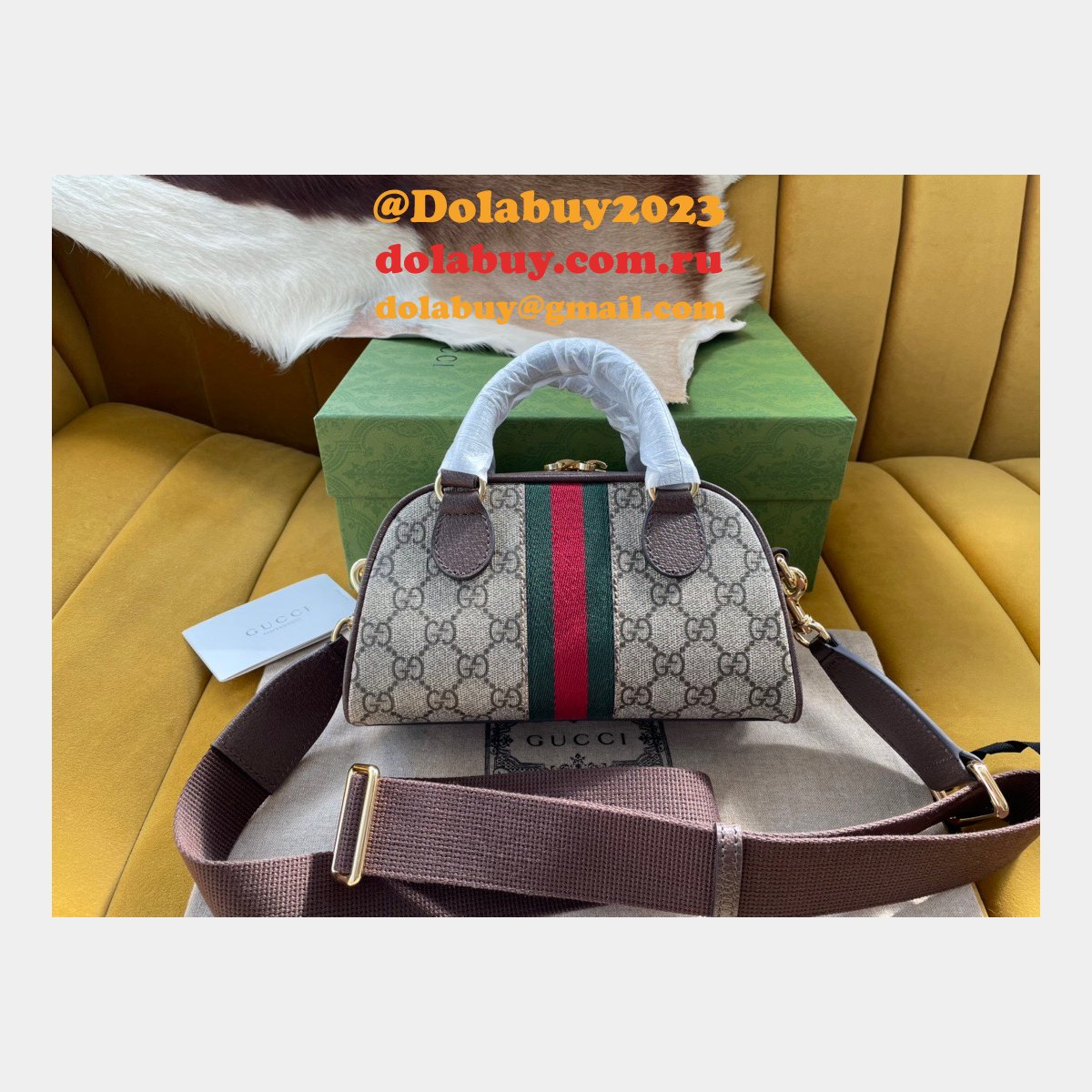 G*u*i aaa+ ophidia 724606 fashion gg top handle bag