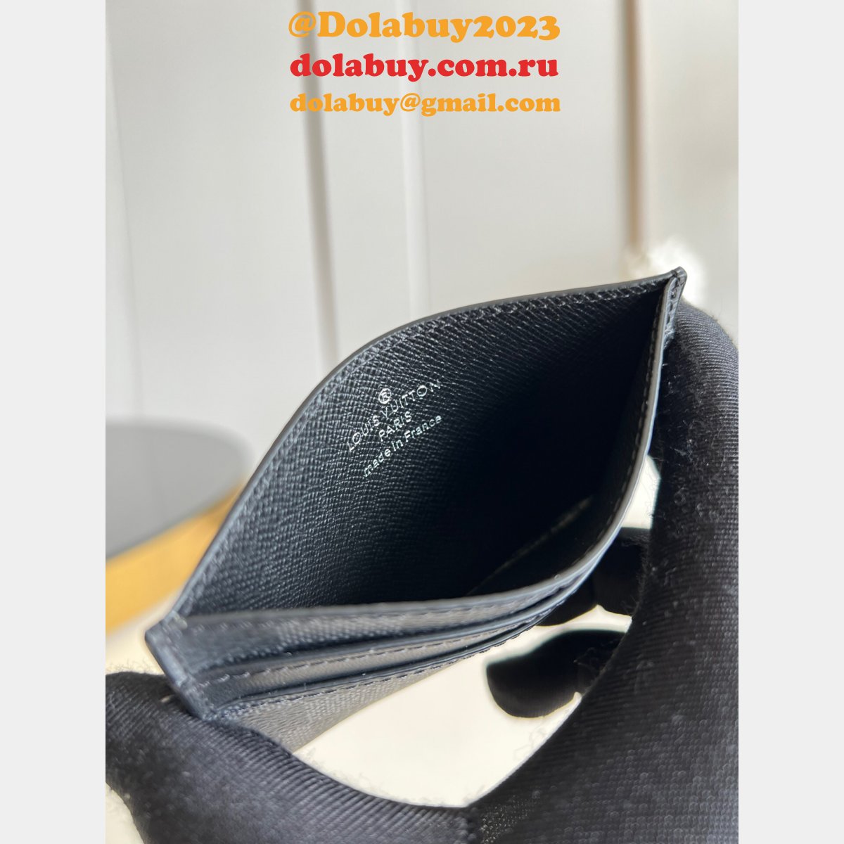 Louis Vuitton M62170 Replica Online Double Card Holder Monogram Eclipse Canvas