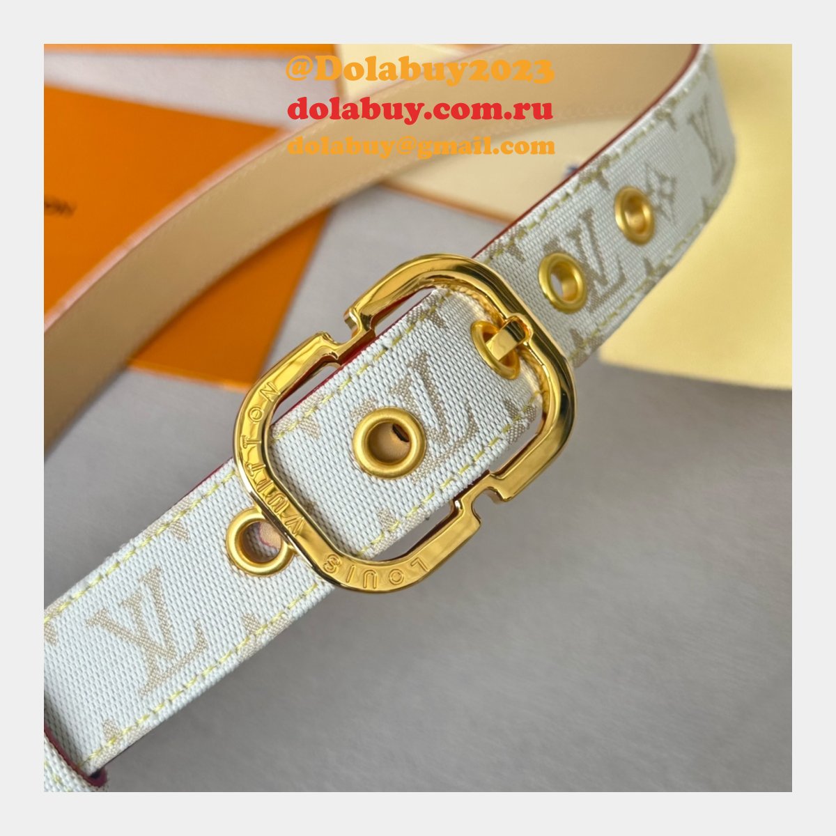 Cheap LOUIS VUITTON Monogram Women Belt 25MM