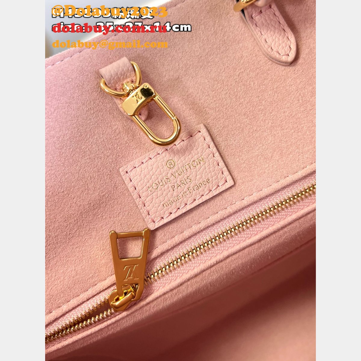 Onthego Louis Vuitton Luxury M45595 Monogram Embossed Replica Bag