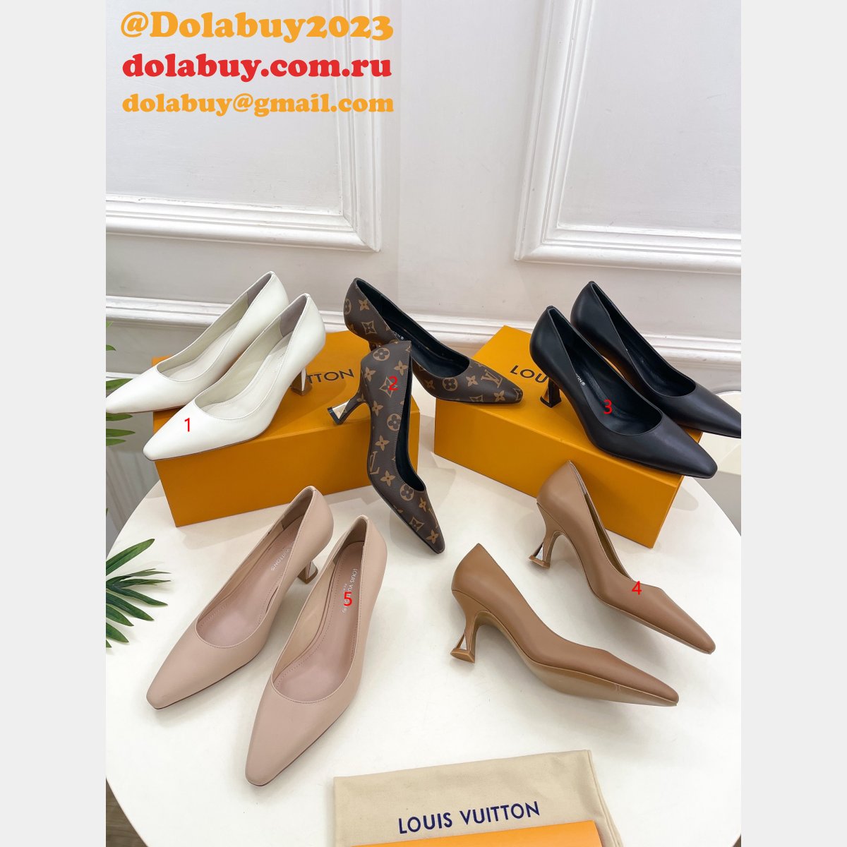 Cherie Heel High quality Louis Vuitton Replica Shoes