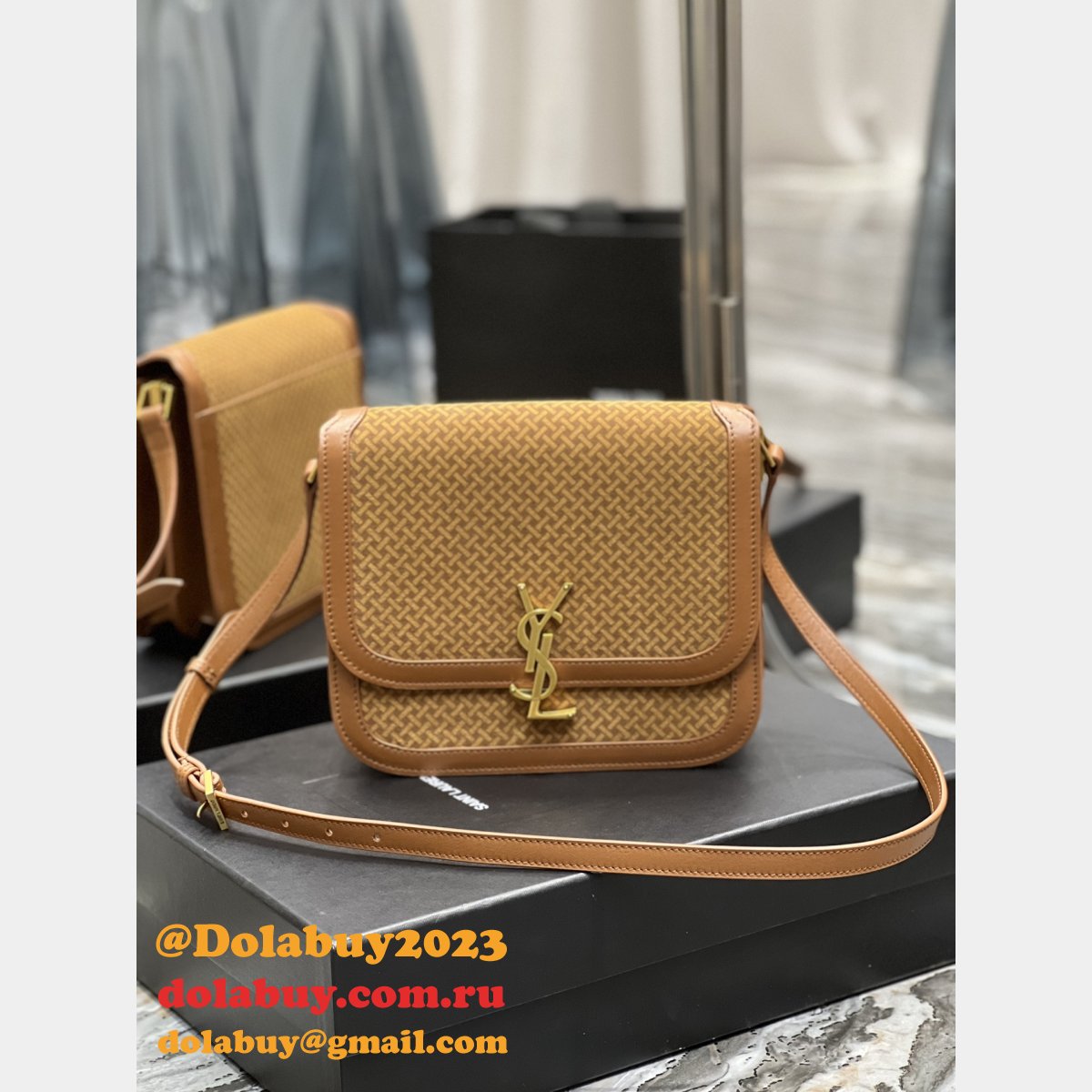Replica Saint Laurent Solferino Suede Smooth 635025 Perfect Bags Collection