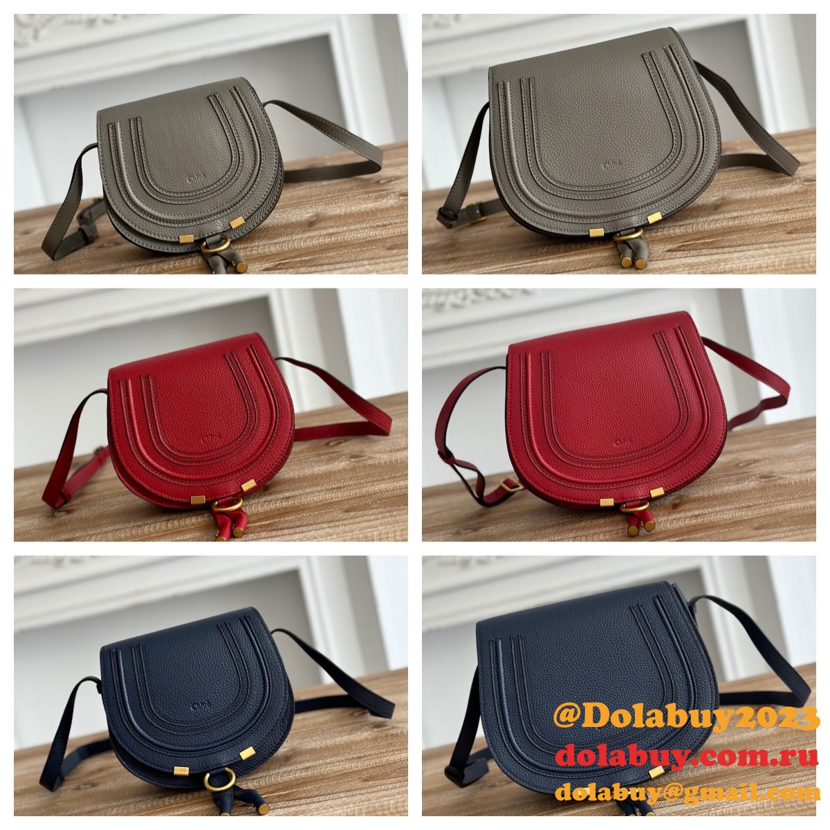 Top Quality Chloe Marcie Cowhide 1:1 Mirror Handbag