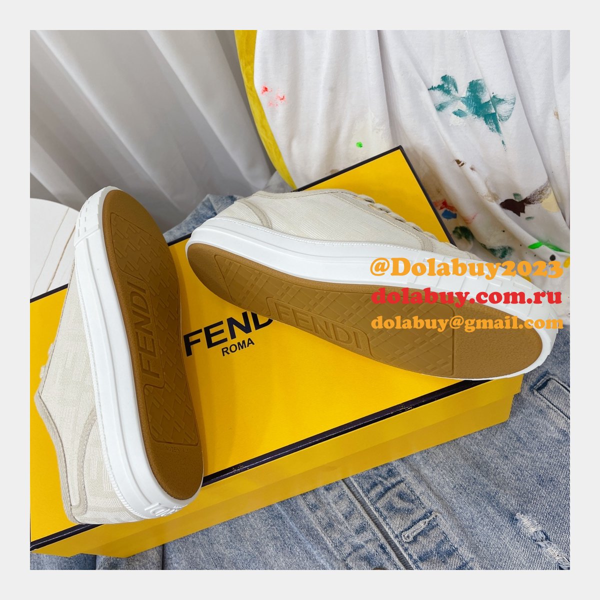 1:1 fake domino F**di shoes website to get replica sneakers