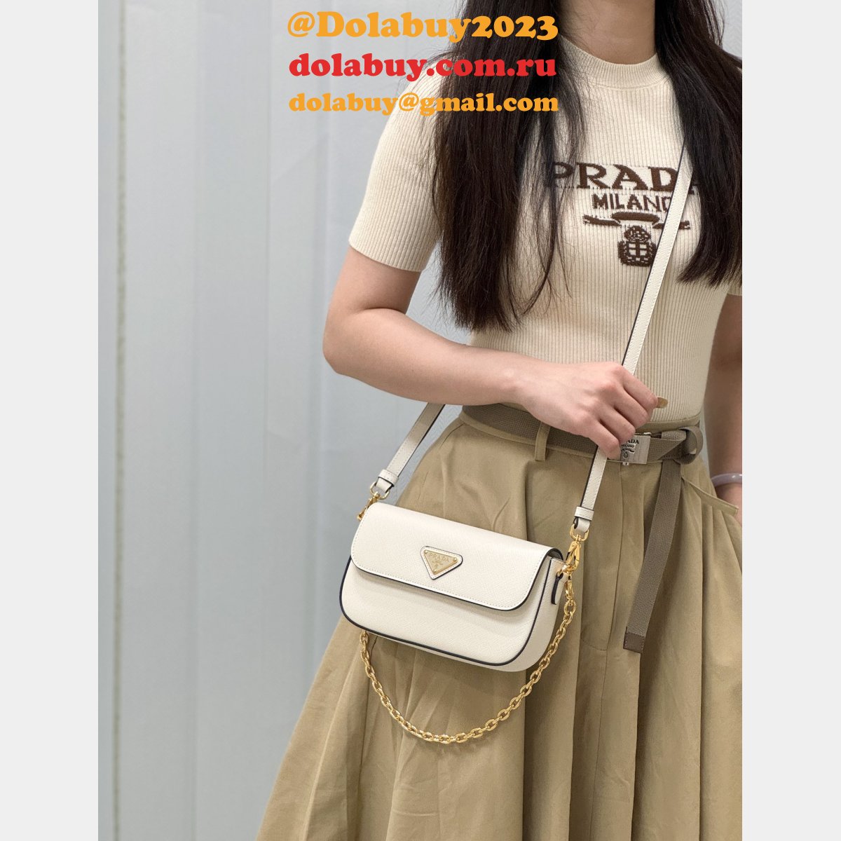 Inspired Top Quality prada Saffiano new women bag 1BD356