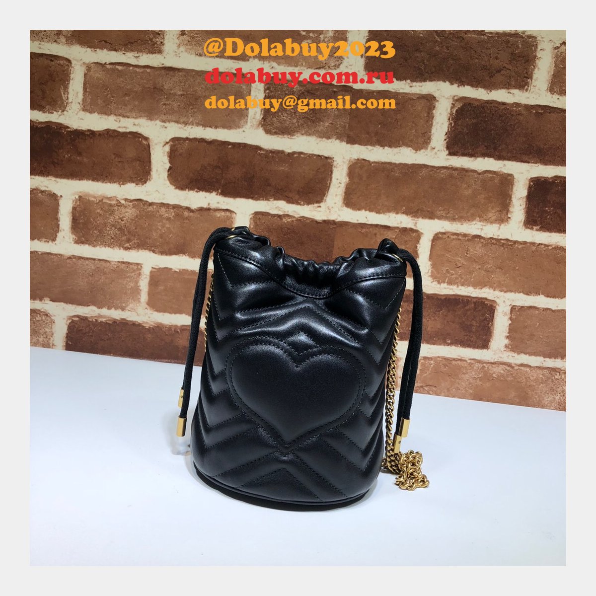 G*u*i replica 7 star gg marmont mini bucket 575163 bag