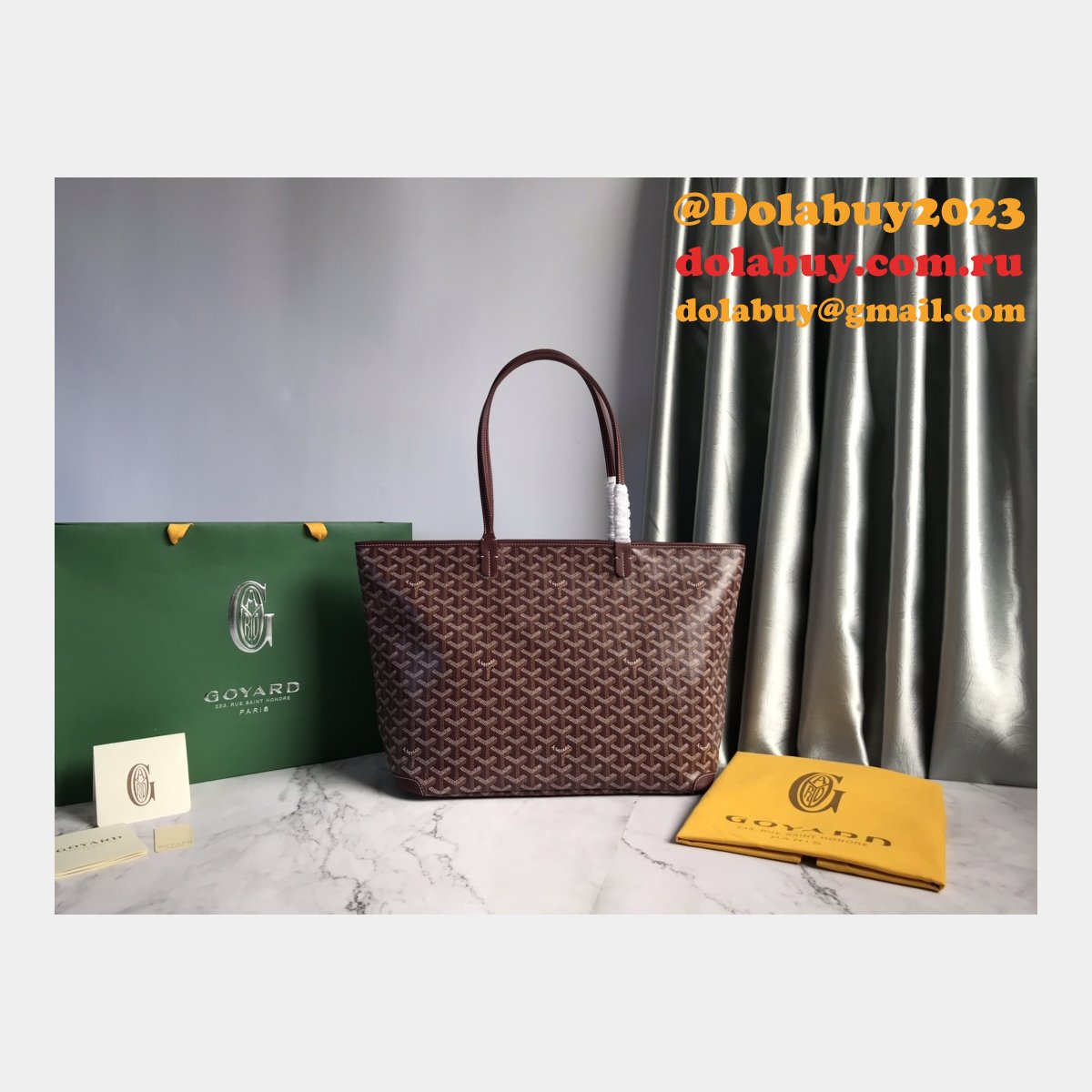 Shop For Luxury Leather Goyard Totes Knock Off Bags