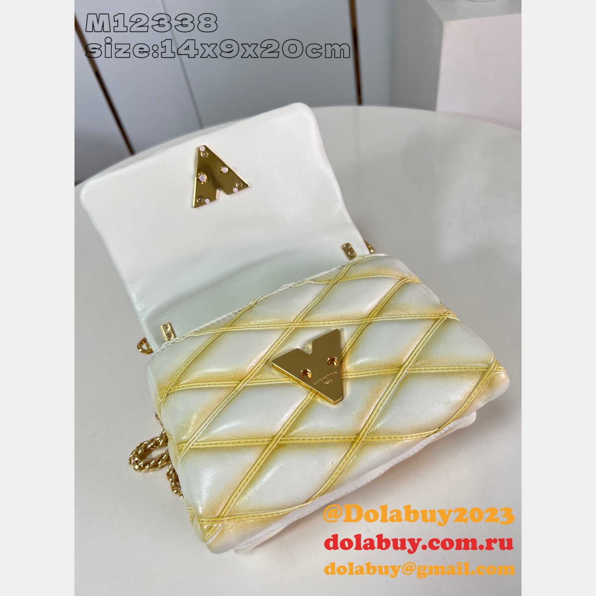 Best AAA+ M12004 Louis Vuitton GO-14 PM 1:1 Mirror Bag