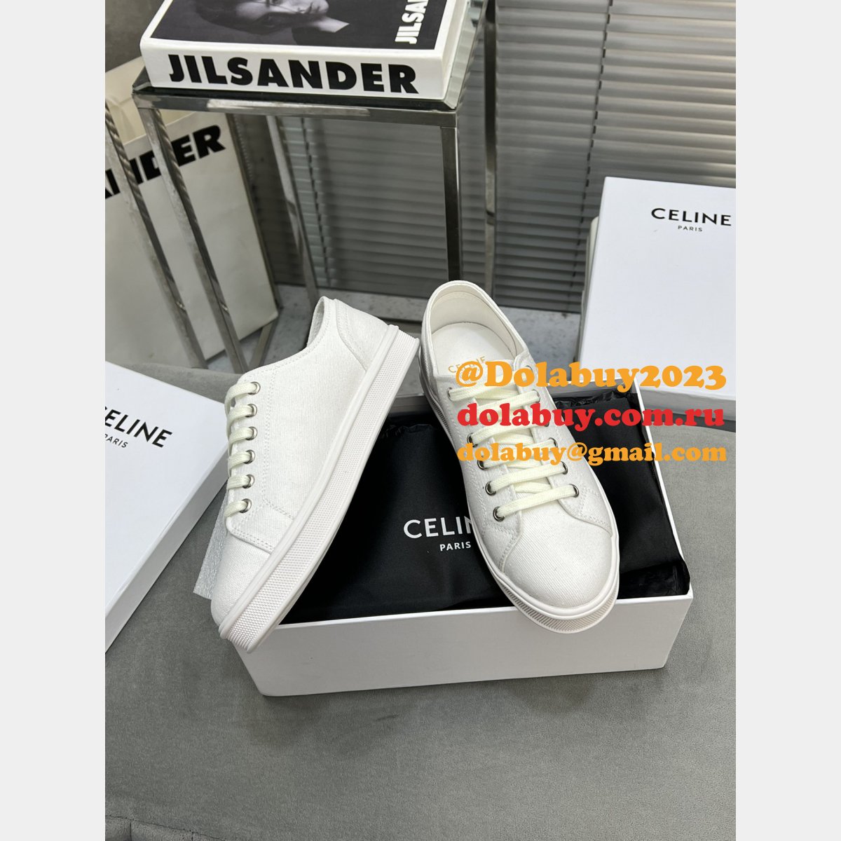 Cheap Replica Celine Sneakers For Sale White Shoes