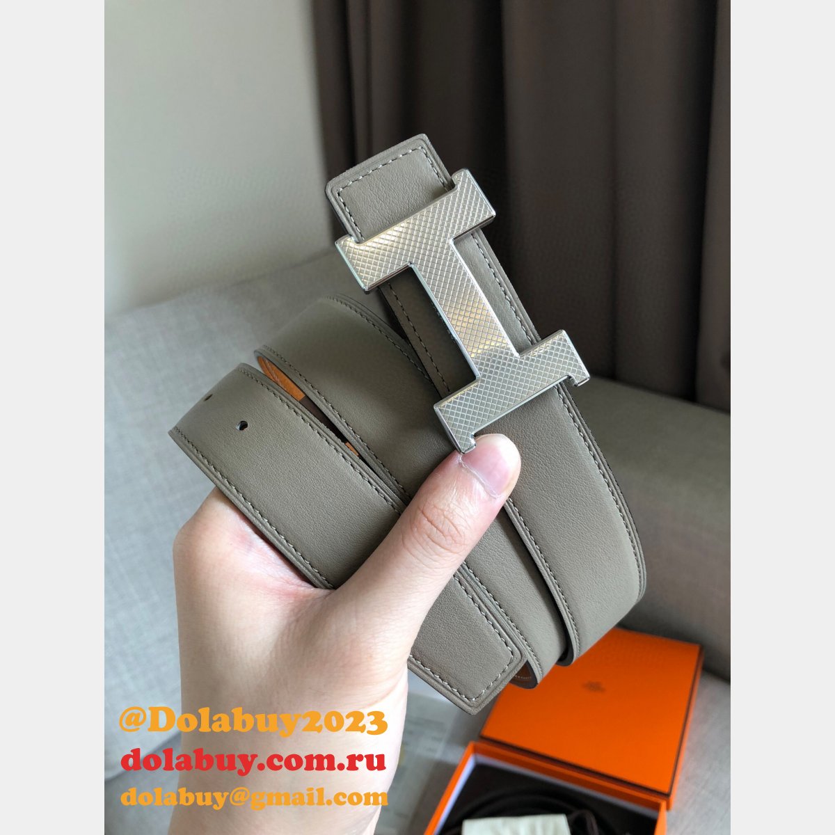 Replica Hermes Belts Reversible Leather Strap 32mm Designer Fake Store