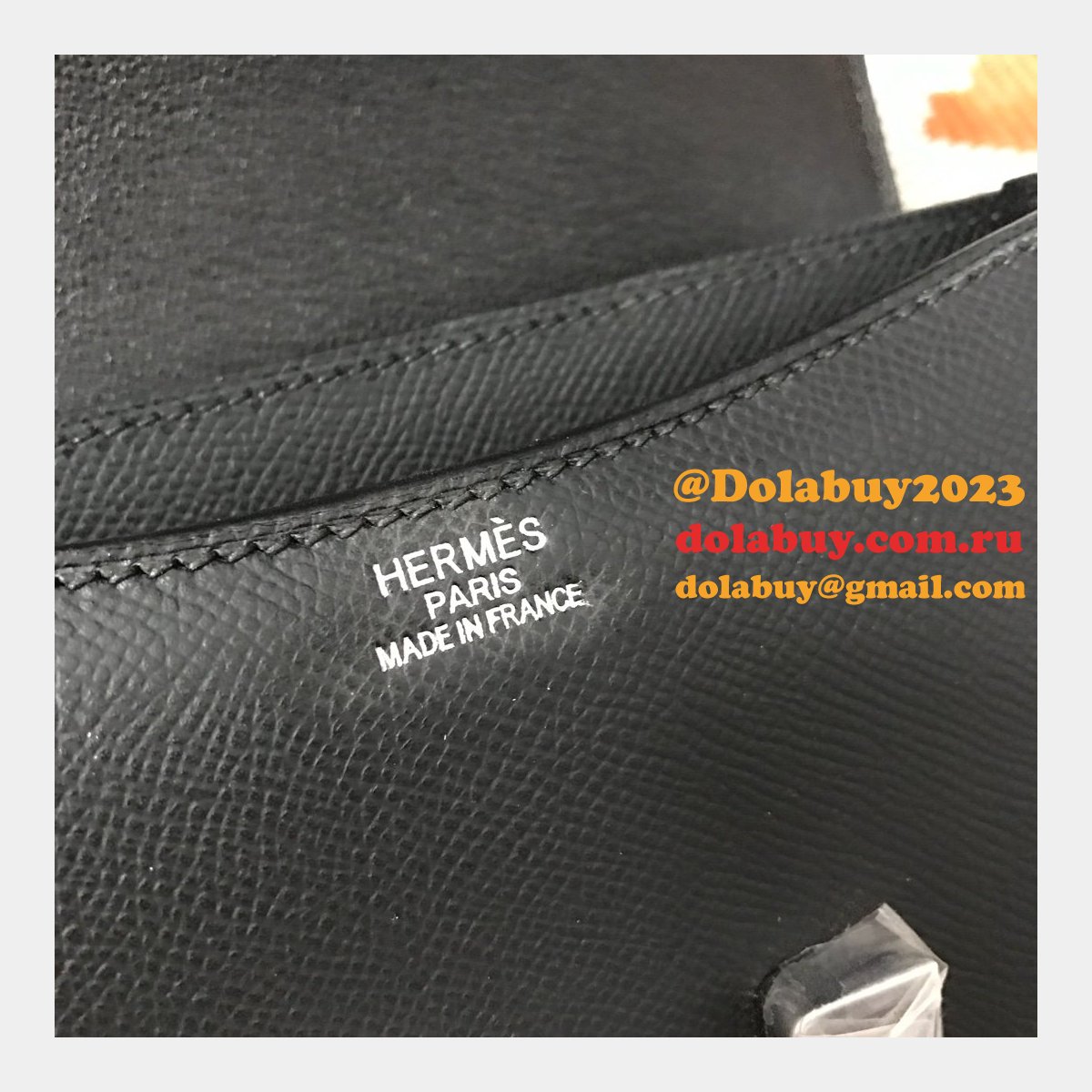 Hermes Constance Bag 18cm Epsom Leather Black
