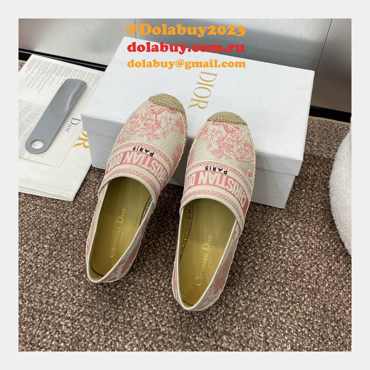 Wholesale Fashion Dior Granville Espadrille