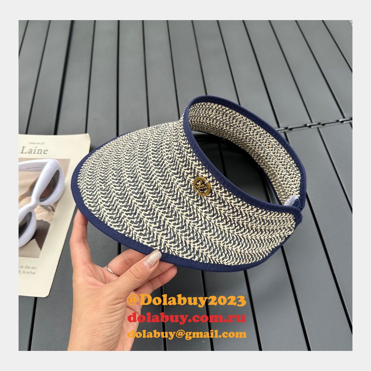 Louis Vuitton 2020 New style streamer straw basin hat
