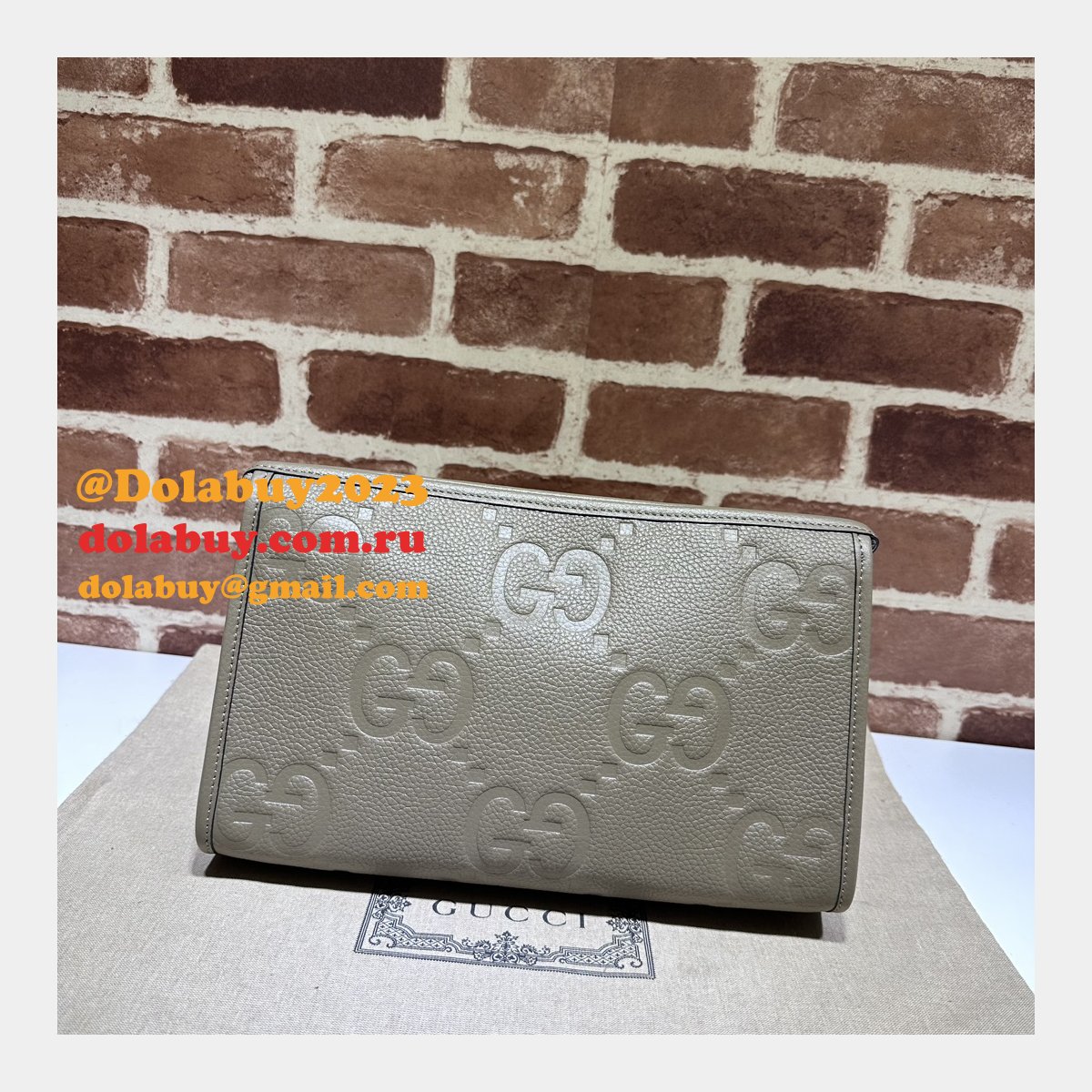 sale 1:1 G*u*i jumbo gg pouch 739490 replica handbag