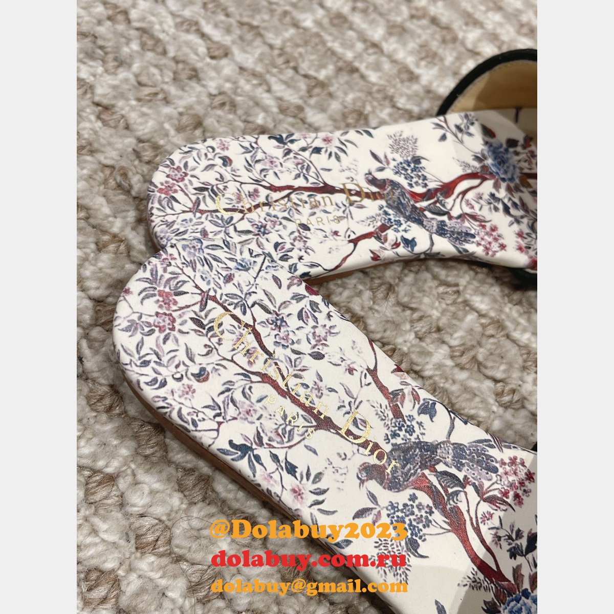 Replica Dior Flat Slipper DWAY SLIDE