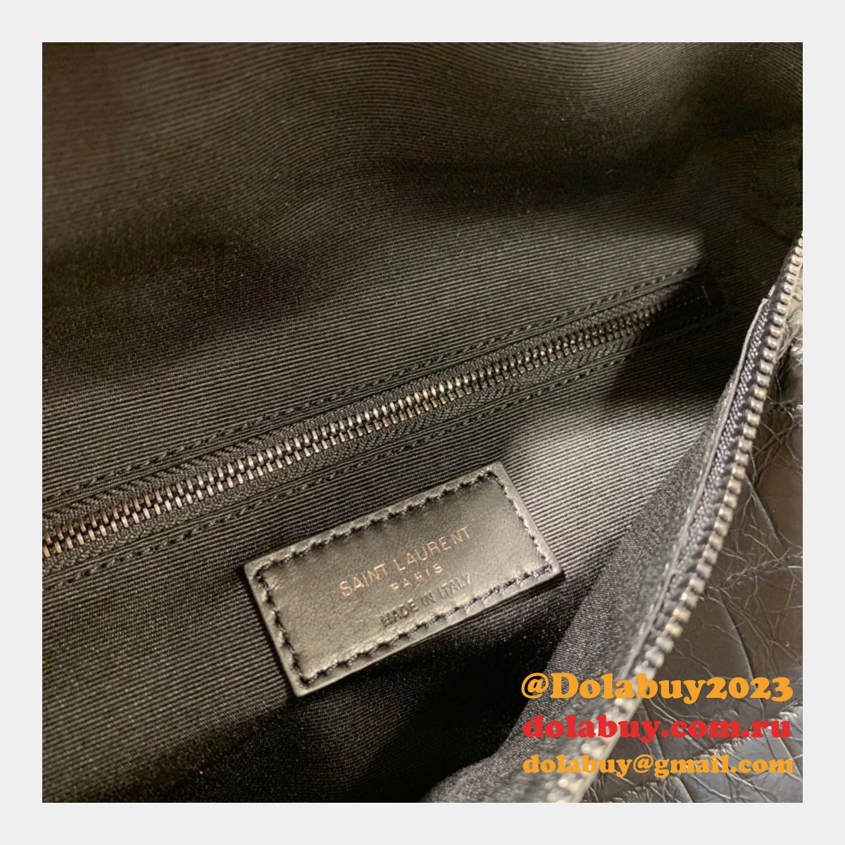 Saint Laurent Replica Narrow Tie Lamé Silk 577124 Woven Square