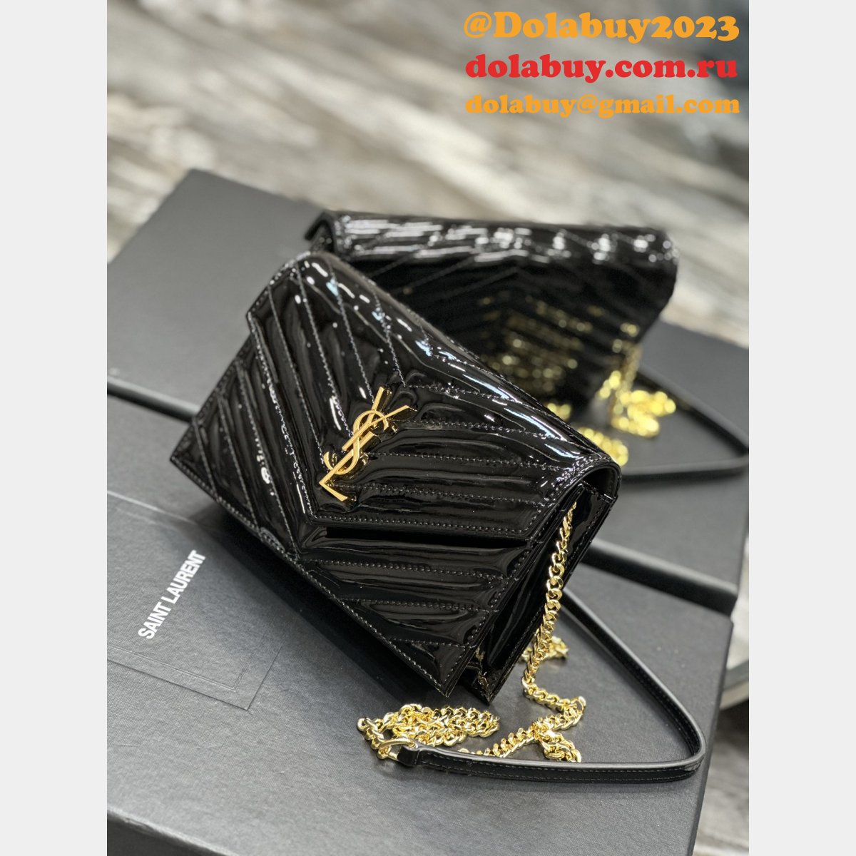 Monogram Woc Saint Laurent Replicas Envelope 393953/377828 Cheap Bag