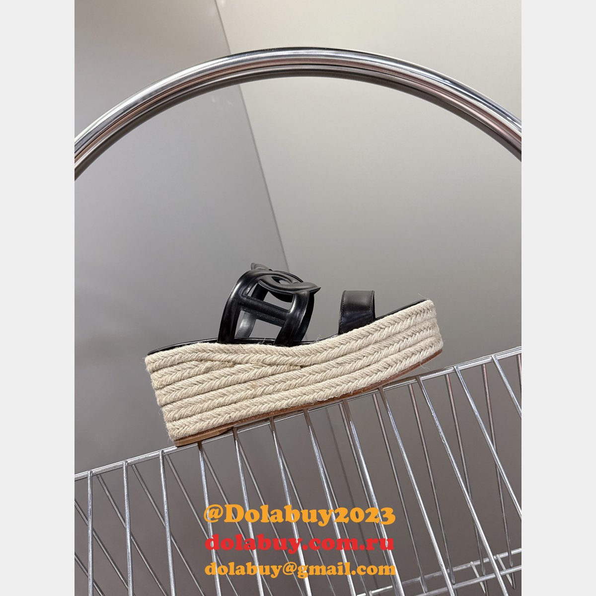 Inspired Hermes Wedge High Heel Sandals