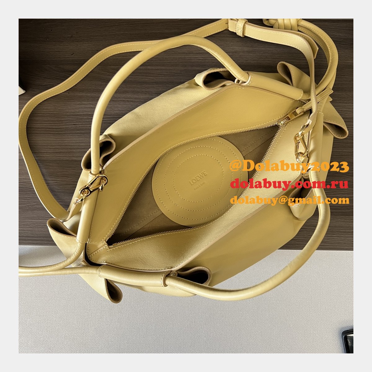 Top Quality Paseo Dumpling Buns small Nappa leather BAG