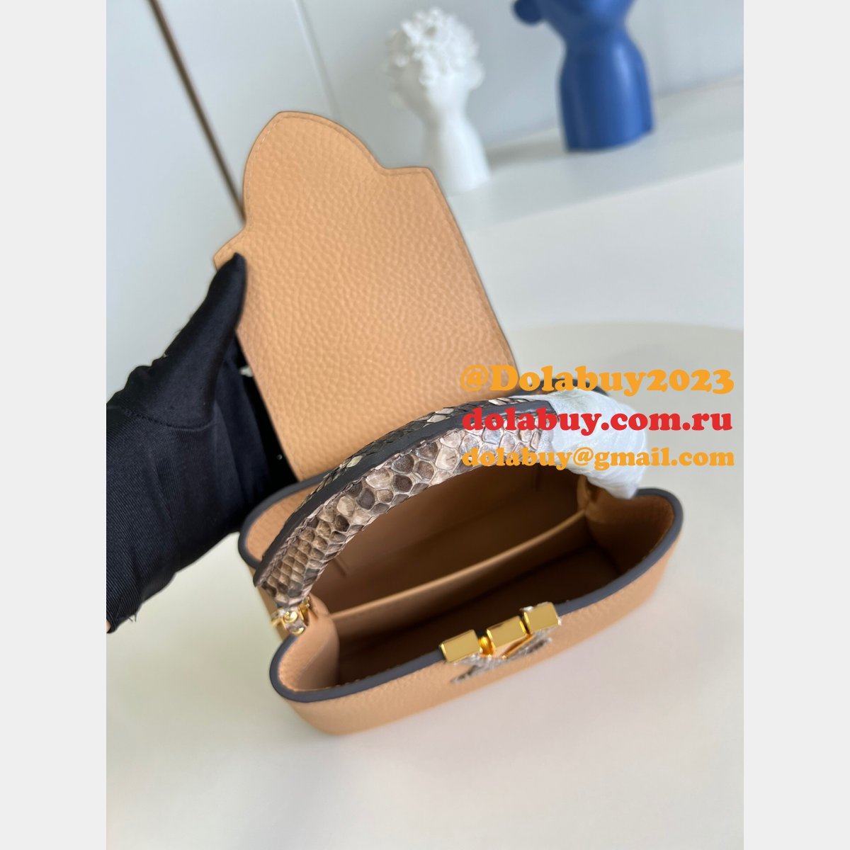 Louis Vuitton First Copy Capucines N80741 Arizona Brown Bag