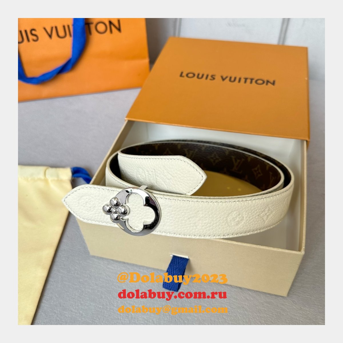 Wholesale LOUIS VUITTON Women Flowergram Belt 30MM