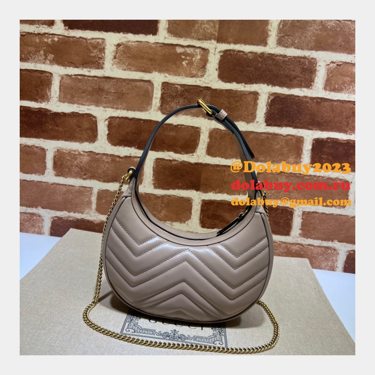 G*u*i best 699514 gg marmont half-moon-shaped replica bag