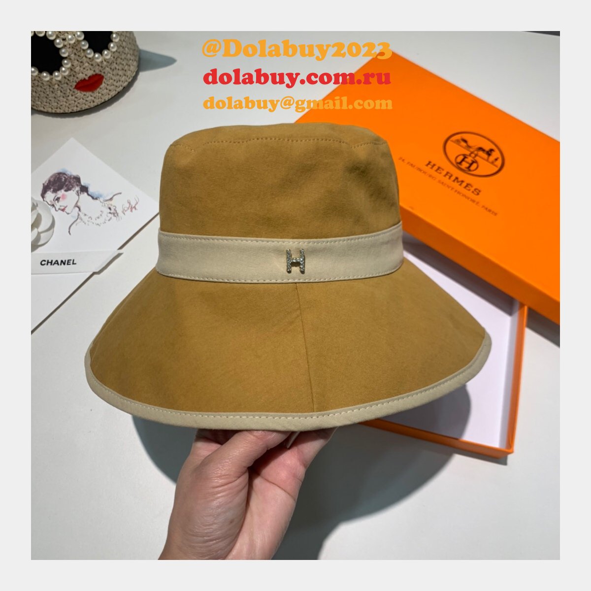 Hermes Top Quality H deduction Fishermans hat