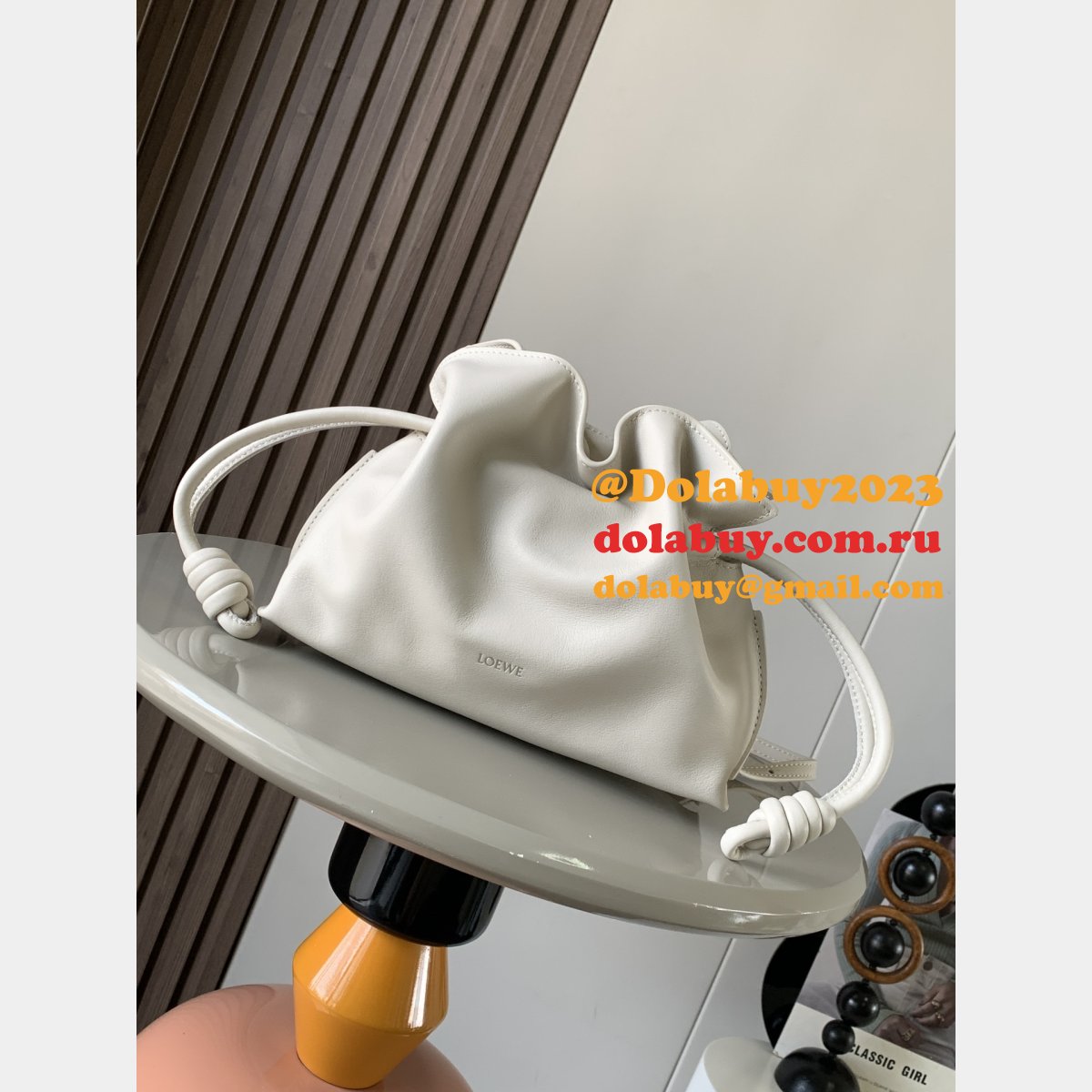 Replica Loewe Mini Flamenco Clutch In Nappa Calfskin 23CM