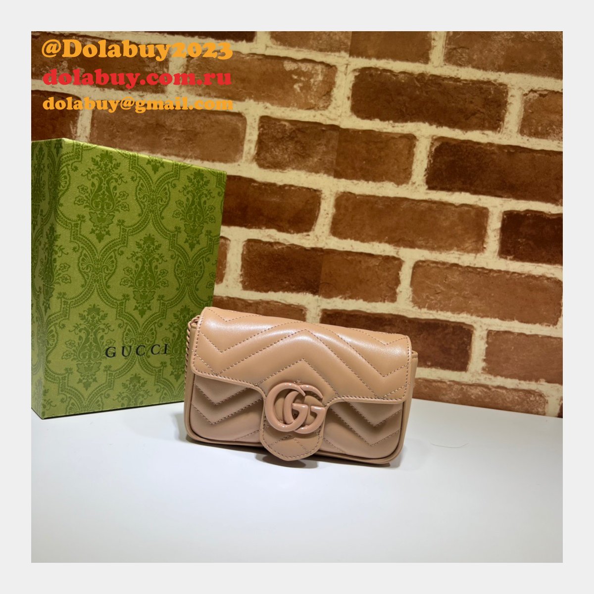 G*u*i top quality gg marmont matelasse super 476433 fake bag