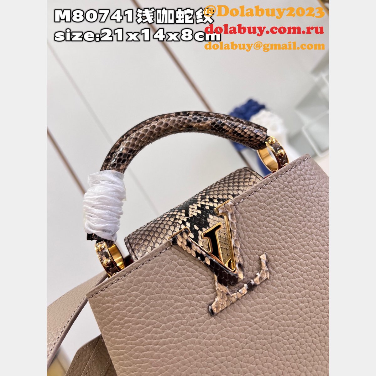 Perfect Capucines LV Quality AAAA M80741 Copy Designer Bag